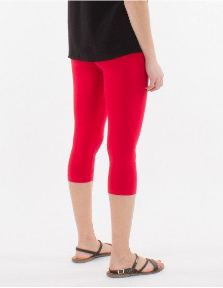 Knitted plain 95% cotton 5% elastane legging