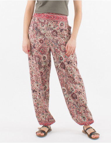 Pantalon Polyester Sari Imprime