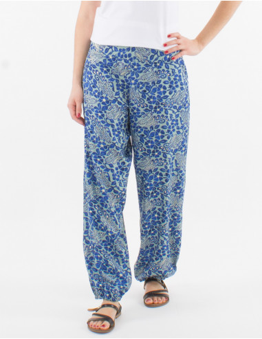 Jaipur printed Aladdin polyester pants