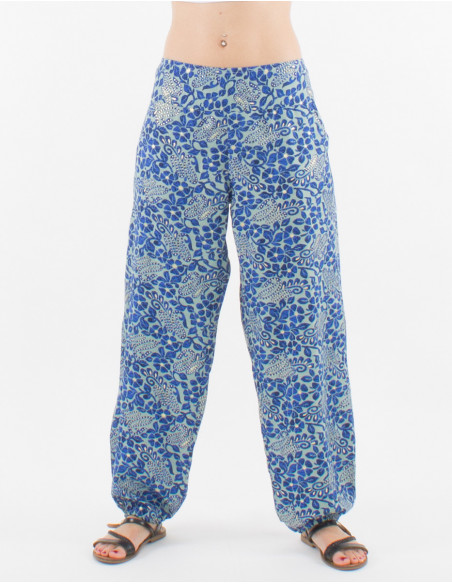 Jaipur printed Aladdin polyester pants
