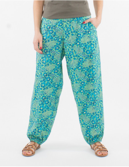 Jaipur printed Aladdin polyester pants