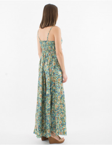 Robe Longue Polyester Bretelles Sari Imp