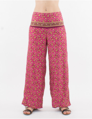 Polyester sari pants and belt link