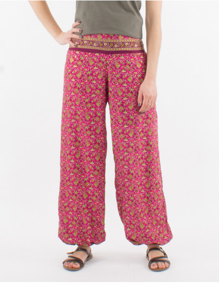Polyester sari pants and belt link