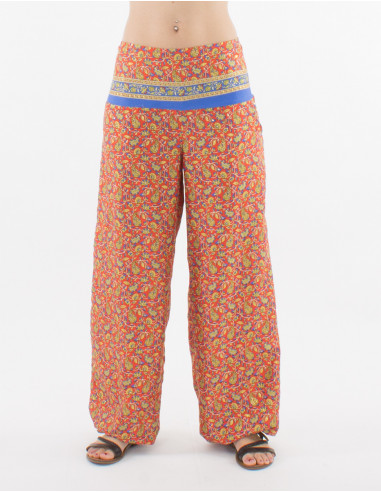 Polyester sari pants and belt link