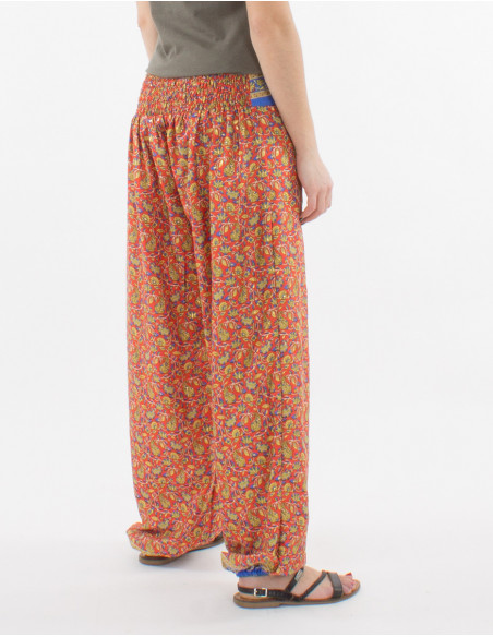 Polyester sari pants and belt link