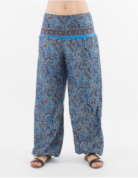 Polyester sari pants and belt link