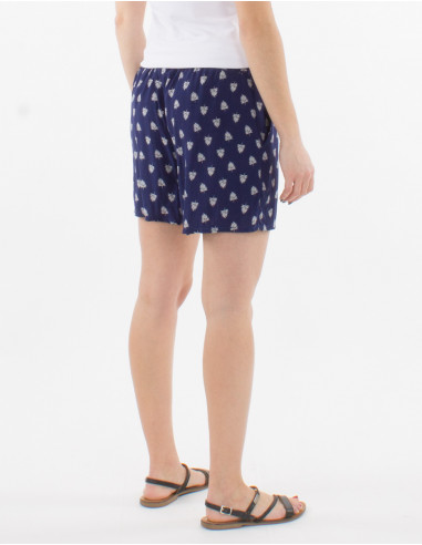 Short Viscose Imprime Islande