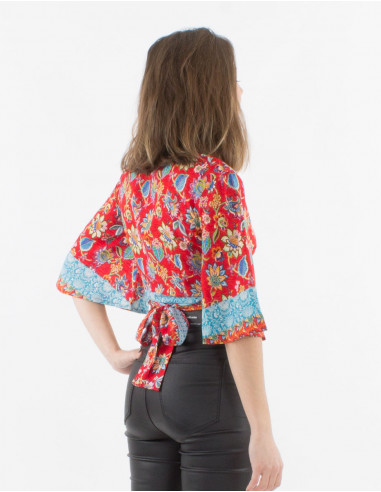 Top Polyester Manches Courtes Imprime Ho