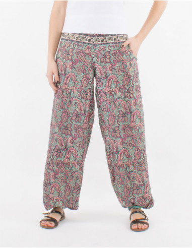 Polyester sari pants and belt link