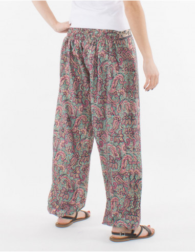 Polyester sari pants and belt link