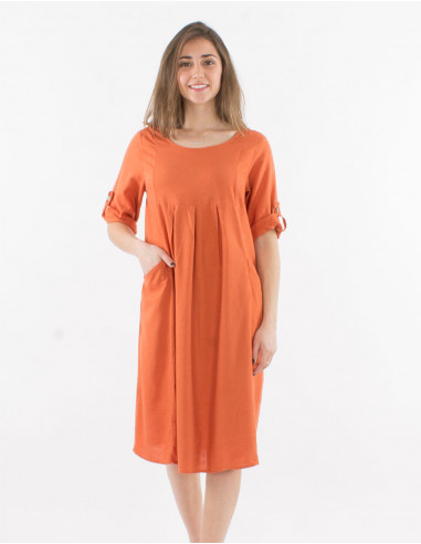 Robe ample manches courtes