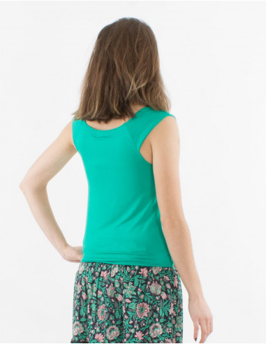 95% viscose 5% elastane plain t-shirt