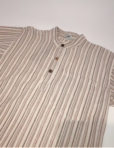 Cotton gent shirt with short sleeves 2