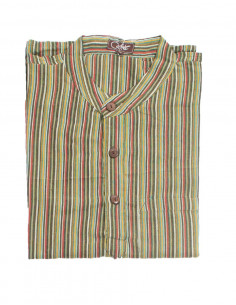 Chemise népalaise coton rayé 2