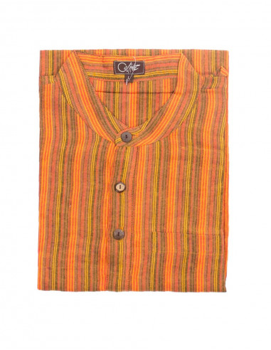 Chemise népalaise coton rayé