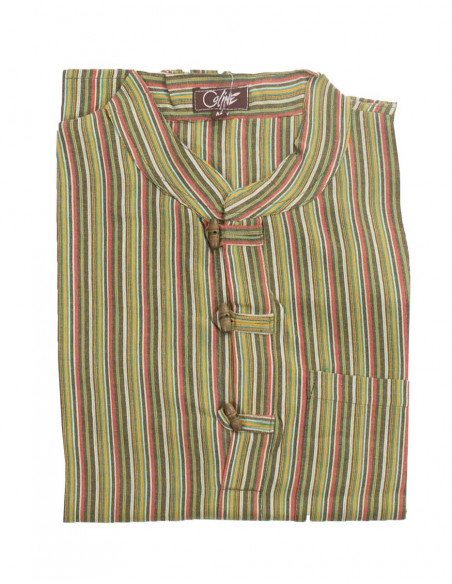 Cotton gent blouse with long sleeves