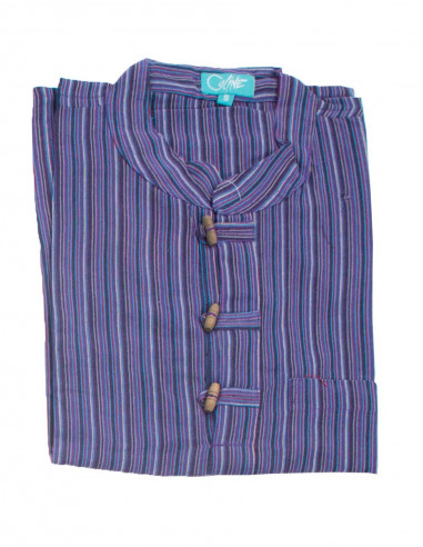 Chemise rayée mixte coton