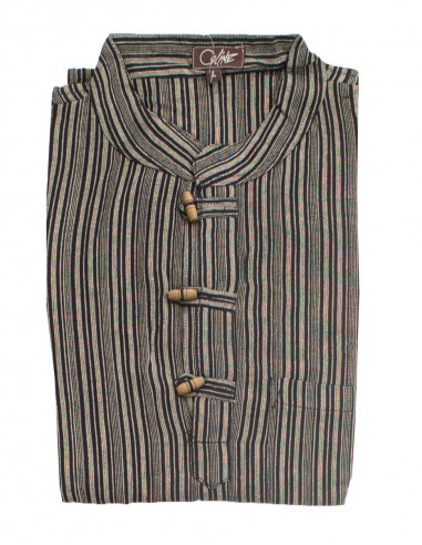 Chemise rayée mixte coton