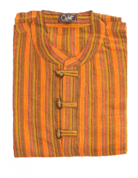 Cotton gent blouse with long sleeves