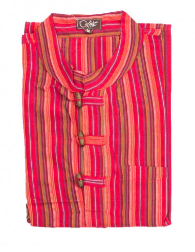 Chemise rayée mixte coton