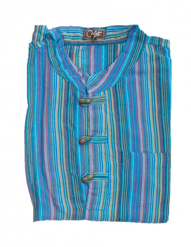 Chemise rayée mixte coton