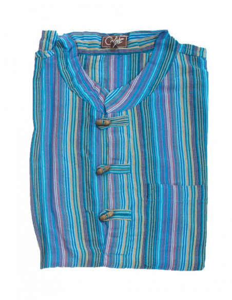 Cotton gent blouse with long sleeves