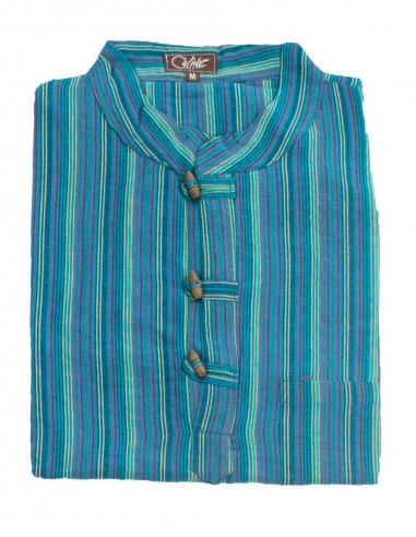 Chemise rayée mixte coton