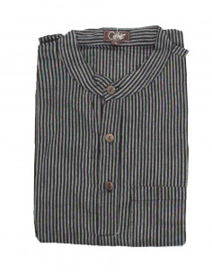 Cotton gent striped blouse with long sleeves 2