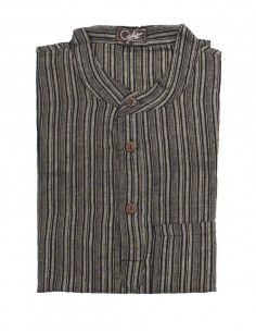 Cotton gent striped blouse with long sleeves 2