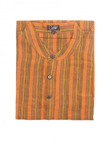 Chemise népalaise rayée coton