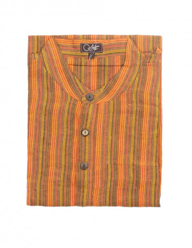 Chemise népalaise rayée coton