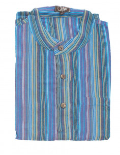 Cotton gent striped blouse with long sleeves 2