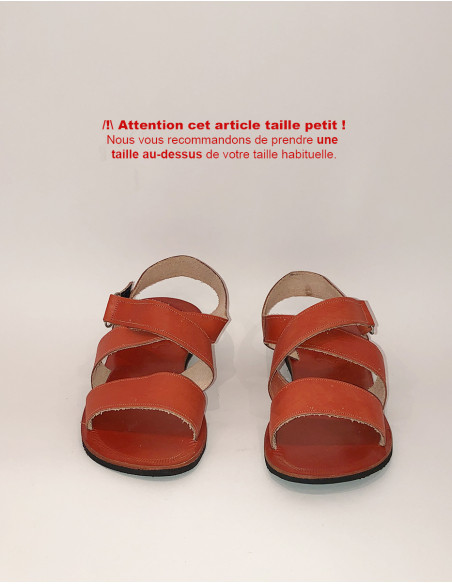 Sandales Dessus Cuir Homme Lanieres