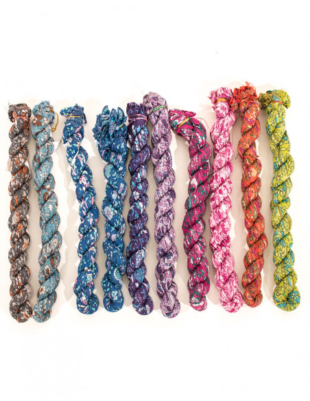 Printed cotton voile scarf