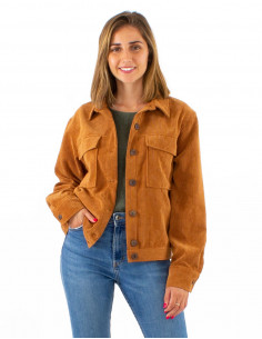 Veste boutonnée velours côtelé 2