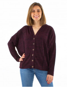 Knitted 95% polyester 5% elastane jacket