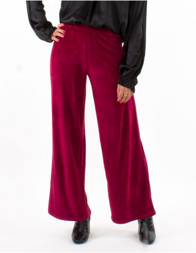 Pantalon en velours ras