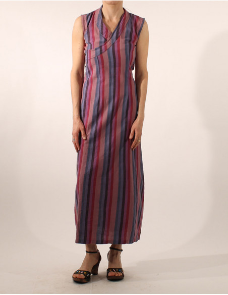 Tibet striped cotton dress sw