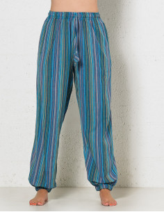 Cotton unisex striped pant
