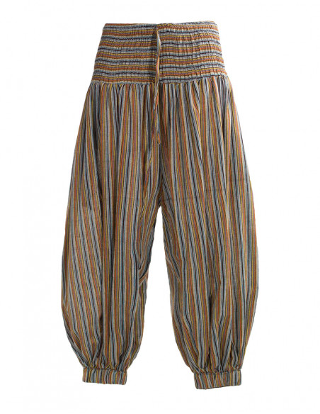 Lady cotton striped pant 95cm