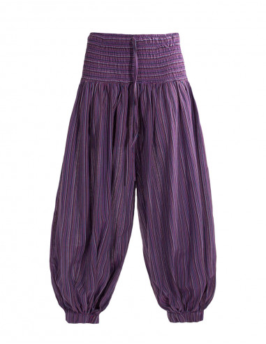 Lady cotton striped pant 95cm