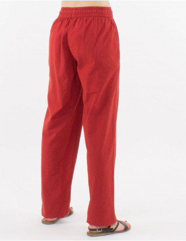 Unisex cotton plain sw pants