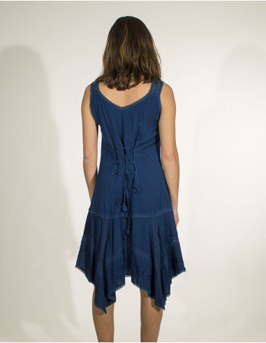 Viscose sw dress with lace