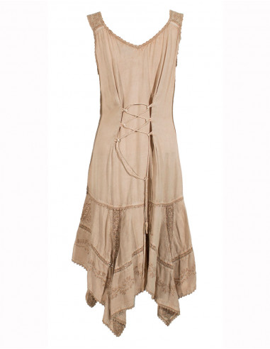 Mini robe viscose avec dentelle