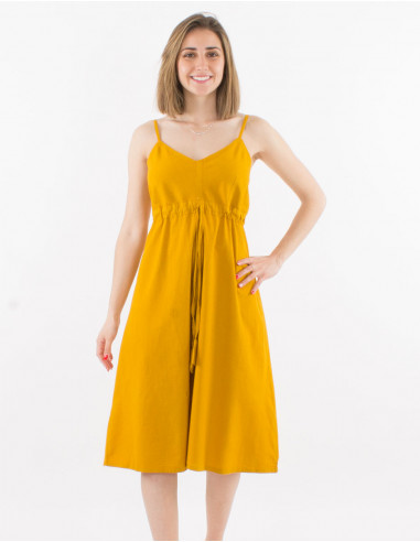 Robe Coton Uni Sw Bretelles Elastique Do