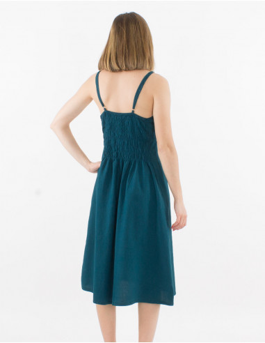 Robe Coton Uni Sw Bretelles Elastique Do