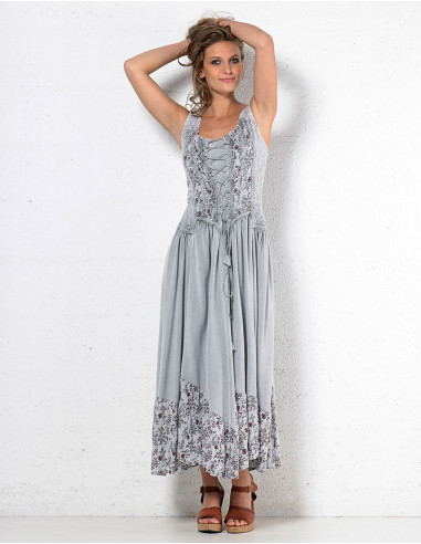 Long viscose sw straps dress