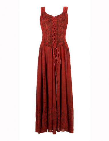 Long viscose sw straps dress