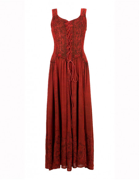 Long viscose sw straps dress